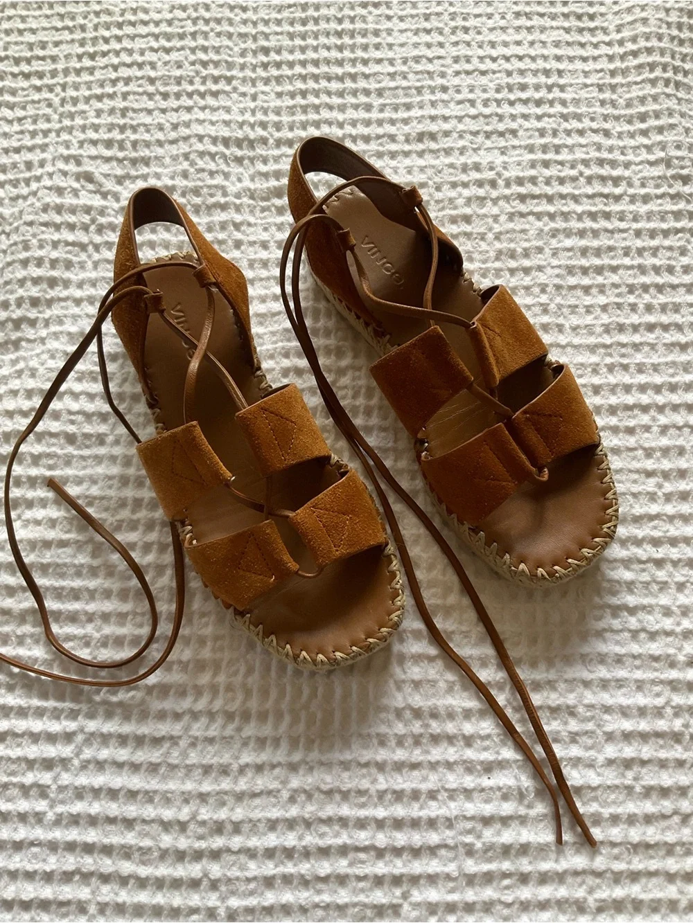 Vince Lace-Up Espadrille Sandals 6.5